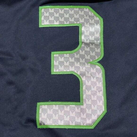 Seattle Seahawks Jersey #3 Russell Wilson Men XL Blue Nike NFL On Field 2021 - Picture 5 of 12